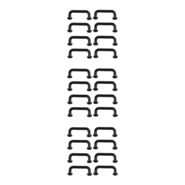 1/2/3/5 1:12 Mini Dragbågform för portgarderob Stor 4st Black Small 8 Pcs 3Set