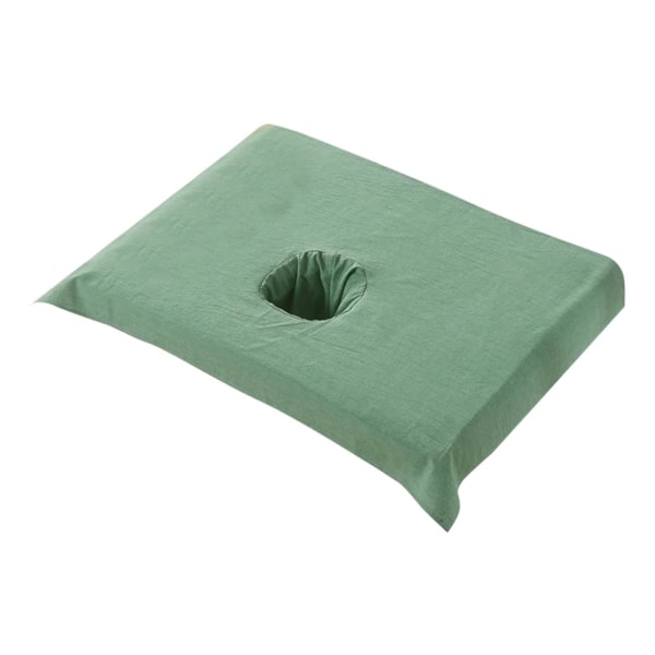 1/2/3/5 Cotton SPA Halvt cover Skönhetssalong Säng Ansiktshål Dark Green 50x70cm 1Set