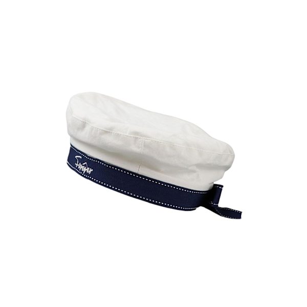 1/2/3 Sjömansmössa Stickad Mesh För Baskermössa Navy Mariner Cap White 56cm-58cm 1Set