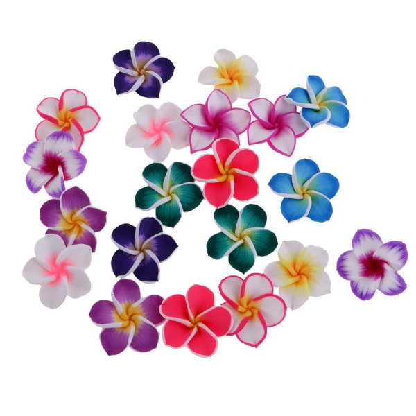 1/2/3/5 20 stycken Blandade färger Flower Polymer Clay Beads fynd 35mm 1Set