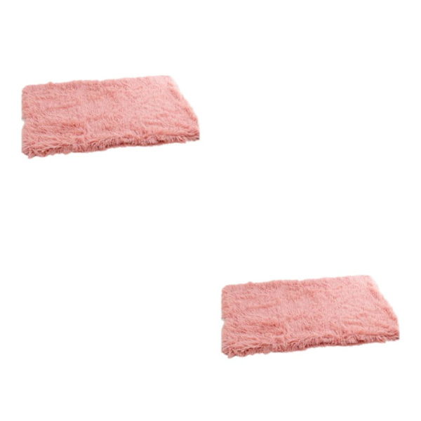 1/2/3 mjukt och bekvämt fluffigt husdjursfilt för hundar och katter leather powder M 2Set