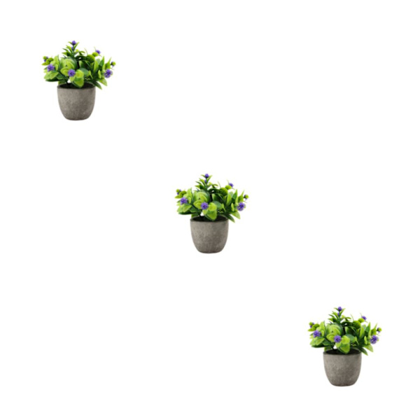 1/2/3 Plast Realistic Artificiell Suckulent Lågt underhåll newpurpl babysbreath 3Set