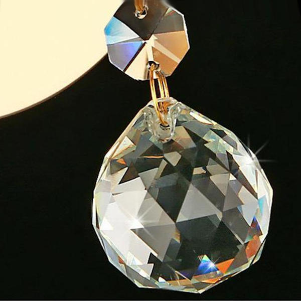 1/2 Crystal Vägglampa Sänglampor Pendent Light E26/ Study Silver E27 1Set
