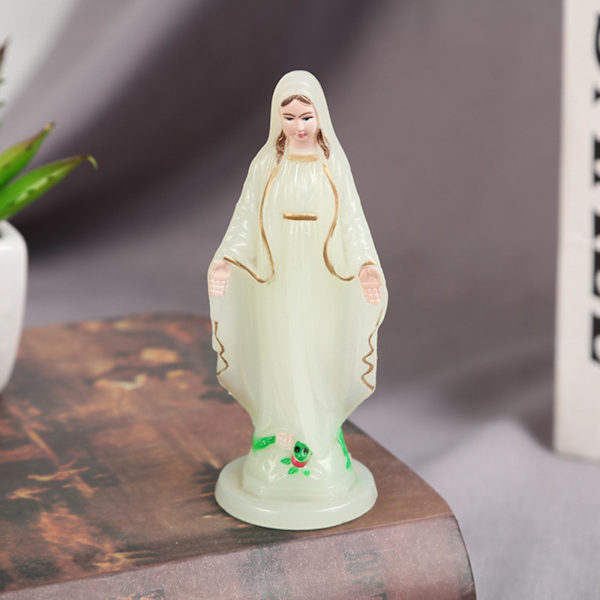 1/2/3 Välsignade Jungfru Maria statyett karaktär Skulptur Staty Luminous 10cm 1Set