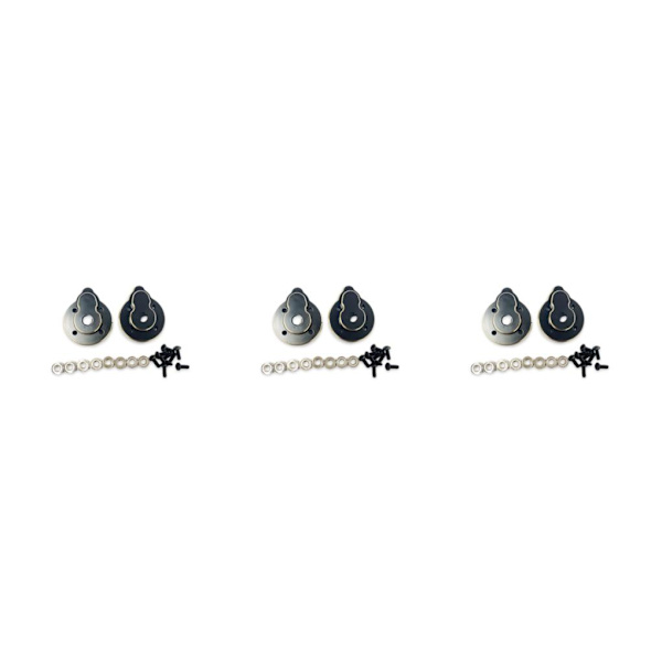 1/3 2st Koppar Mässing Motvikt CR18P Bakre navhållare För 3Set