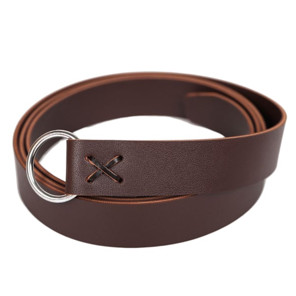 1/2/5 Läder Medieval För Viking Bälte Midjeband Fotorekvisita Coffee Length: 190cm 1Set