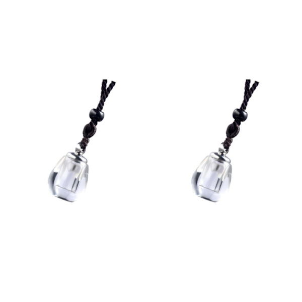 1/2/3/5 Memorial Pendant Halsband Parfymflaska för Ashes Clear drop shape 2Set