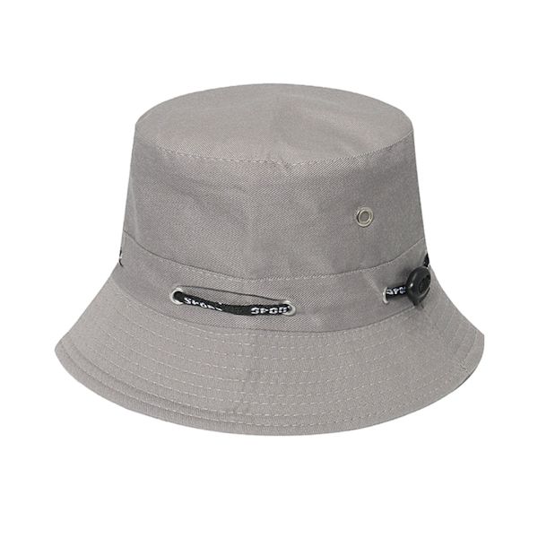 1/2/3/5 Bekväm och andningsbar fiskarehatt för sol gray 58cm 2PCS