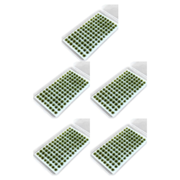 1/2/3/5 Resin Mini Grass Tuft Lågt underhållsminiatyrer Statisk No.4 5Set