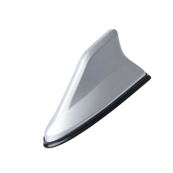 1/2 Shark Fin Antenn Universal Bil Dekorativ Vattentät Auto silver 1Set