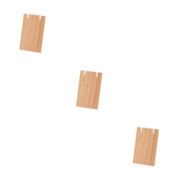 3/5 trätillverkat displayställ för örhängen Brett displayutrymme L 3Set