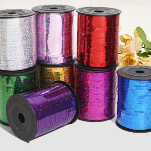 1/2/3/5 Golden Curled Ribbon Plast Robust och hållbar för green ribbon 5Set