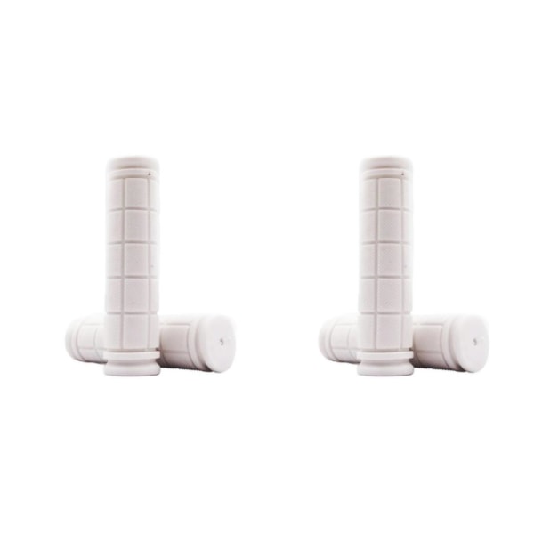 2/3/5 Anti- För Slip För Cykelstyre Grip Gummihandtag White 13.5cm 2Set