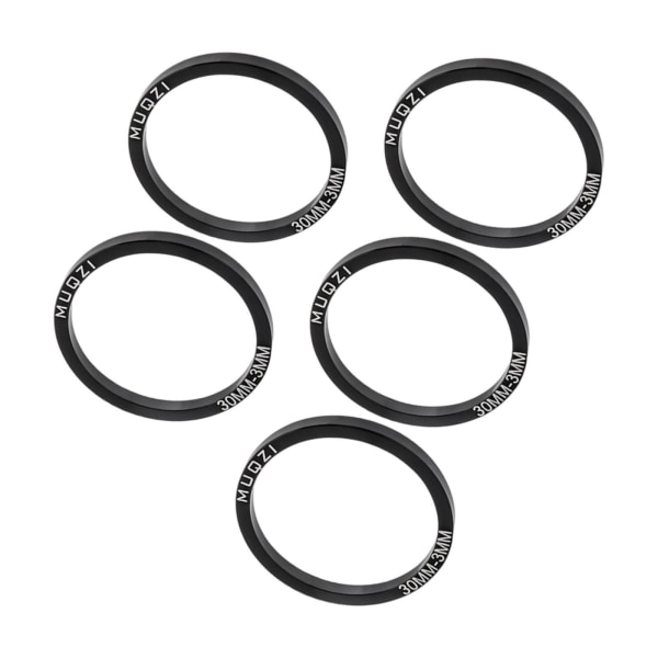 1/2/3/5 5x Cykel Bottenfäste Packning Bricka BB Spacer Reparation Black 30MM T3MM 1Set