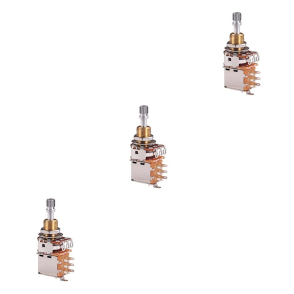 1/2/3/5 Gitarrpotentiometer Audio Pot Elektrisk gitarrbas A500K 3Set