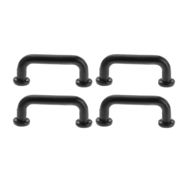 1/2/3/5 1:12 Mini Dragbågform för portgarderob Stor 4st Black Large 4 Pcs 5Set