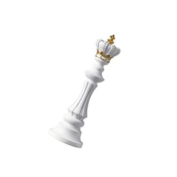 1/2 International Chess Skulptur Ornament Figurine Photo Props White King 1Set