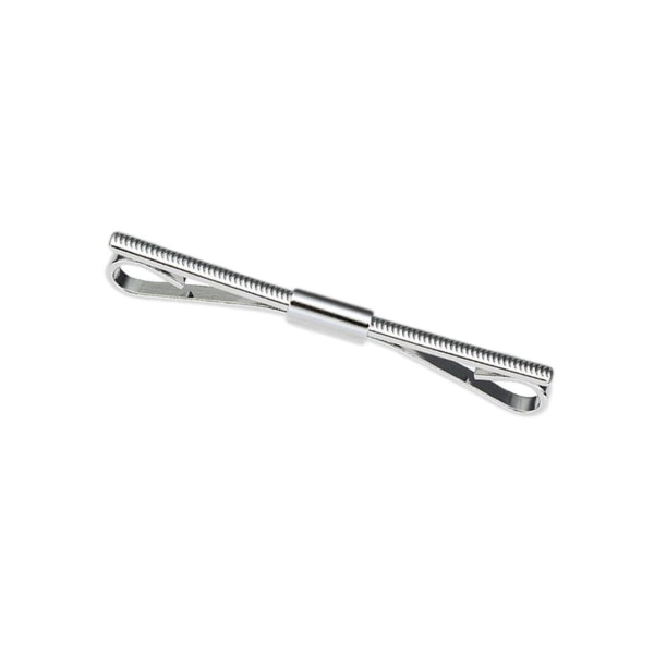 1/2/3 metallskjorta krage Clip Tie krage Bar Pin för unisex silver 5cm 1Set