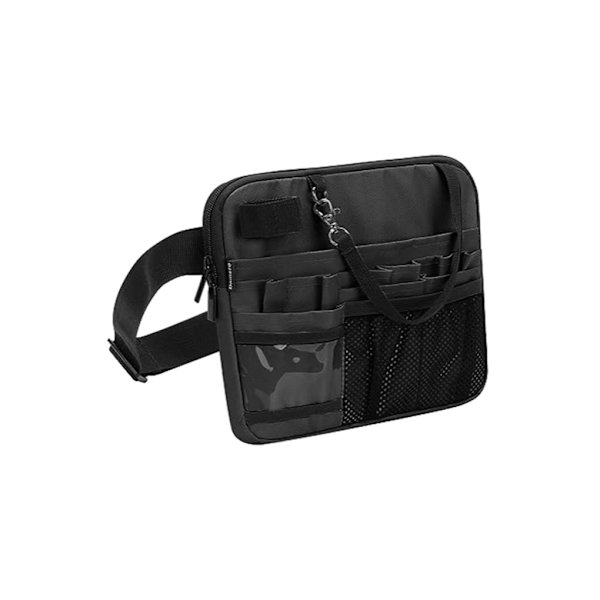 1/2/5 Fashionabla Oxford-tygsjuksköterska midjeväska med utrustning black 1 Pc