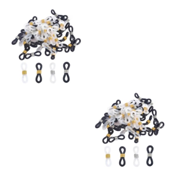 1/2/3/5 50 st Glasögon Glasögon Kedjeremshållare Loop Ends Type B 50 Pcs 2Set