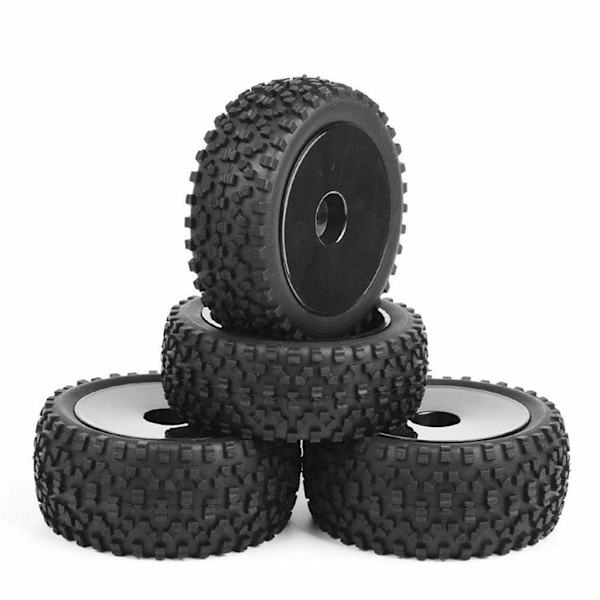 1/2/3 Fram Bak Buggy Däck 1:10 Bildelar Tillbehör DIY Black 1Set