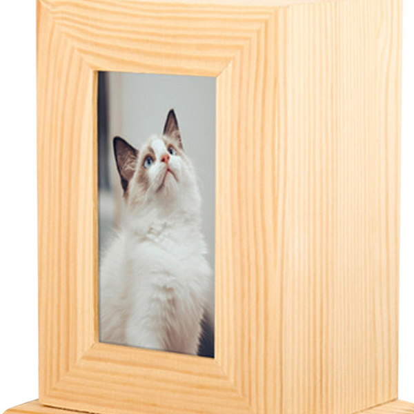 1/2 husdjursurna ask urnor för hundar Casket Memorial Keepsake Light Wood 14 x 10.5 x 17cm 1Set