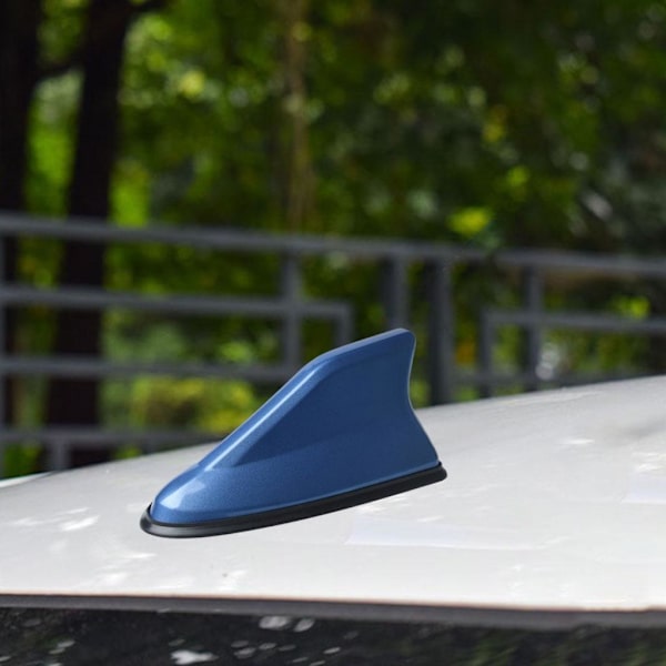 1/2 Shark Fin Antenn Universal Bil Dekorativ Vattentät Auto blue 1Set