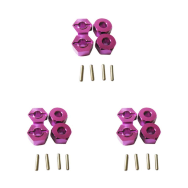 1/2/3/5 4MM hjulfäste för 1/14 LC larvband Hög precision 4MM purple 3Set
