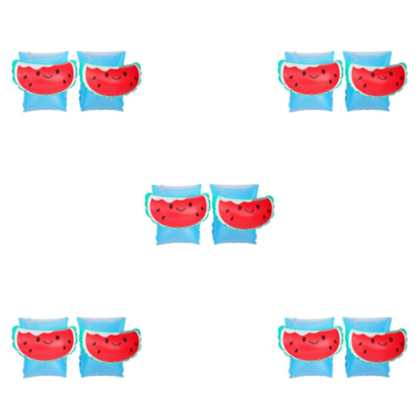 1/2/3/5 2x uppblåsbara armband för barn simärmar flyter Watermelon 15x15x1cm 5Set