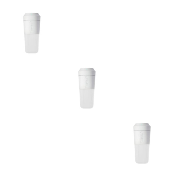 1/3 400ml Bärbar Mini Juicer USB Uppladdningsbar Blender Mixer White 9x20cm 3Set