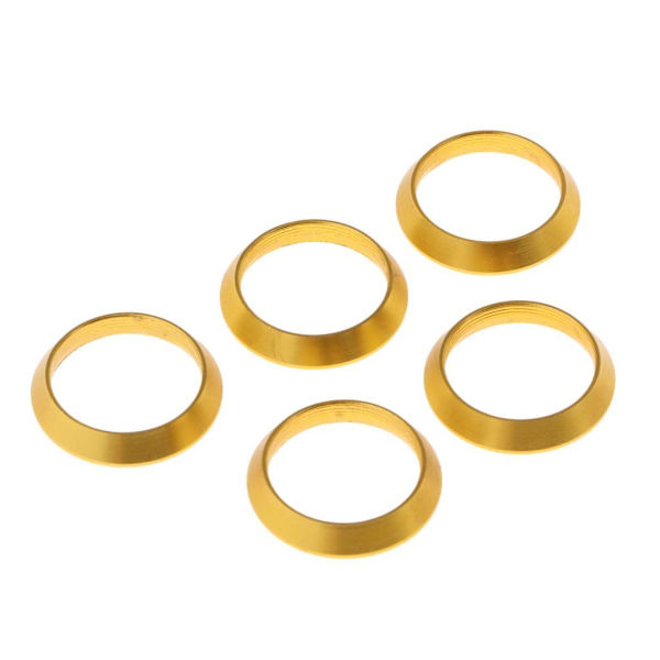 1/3/5 Aluminium Winding Check Dekorativ Ring DIY fiskespö 1Set