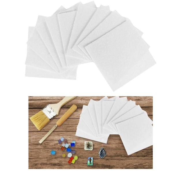 50 ark glasfusingpapper fyrkantigt keramiskt fiberpapper