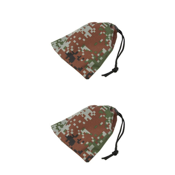 2/3/5 Vattentät Camping Förvaringsväska Dragsko Säckpåse Digital Camo 2Set
