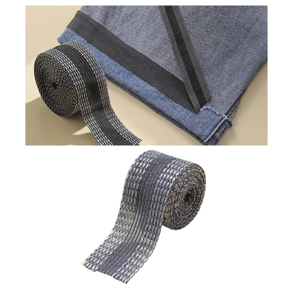 1/2 23 mm byxor kant förkorta självhäftande fåll tejp för kostymbyxor Gray 2.3cm 1Set