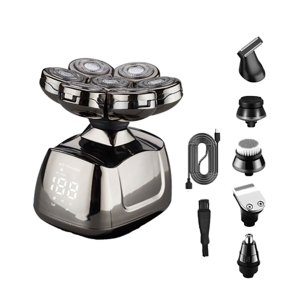 1/3 ABS multifunktionell 6 i 1 elektrisk rakapparat USB charging 1Set