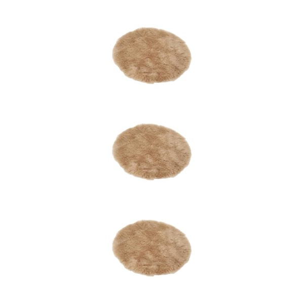 1/2/3/5 Plysch miniatyrmatta 1:12TH Dockhusleksak för camel color round round dia 18cm 3Set
