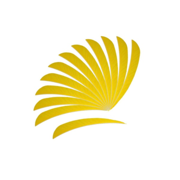 1/2/3/5 12 stycken För Bågskytte Jaktfjäder Fletching Right Yellow 5Set
