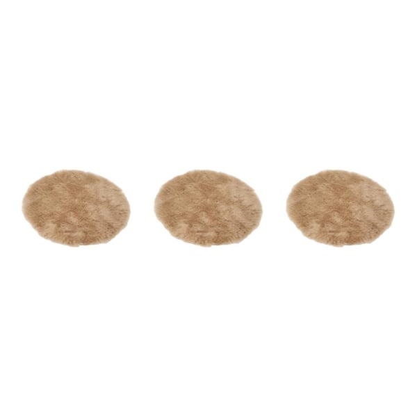 1/2/3/5 Plysch miniatyrmatta 1:12TH Dockhusleksak för camel color round round dia 18cm 3Set