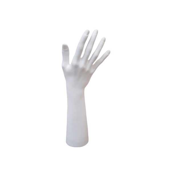 Skyltdocka Hand Smycken Display Hållare Stöd för Chain Hand White 25.5cm