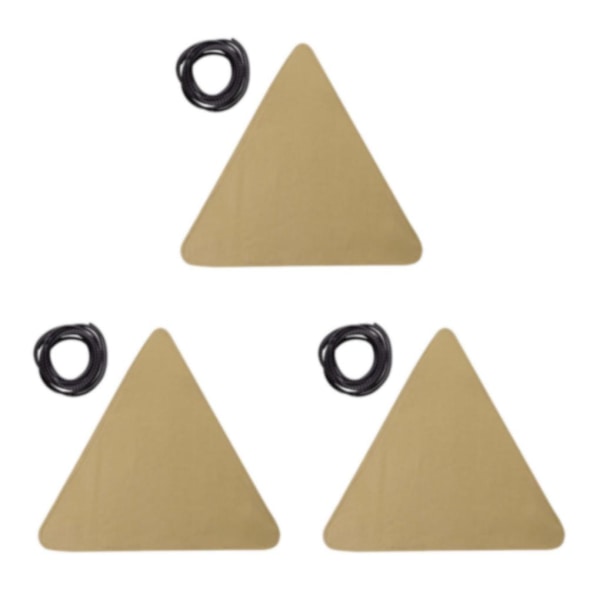 1/2/3/5 Canvas Camping För Triangel Pall Duk Resor Vandring Khaki 37 x 37cm 3Set