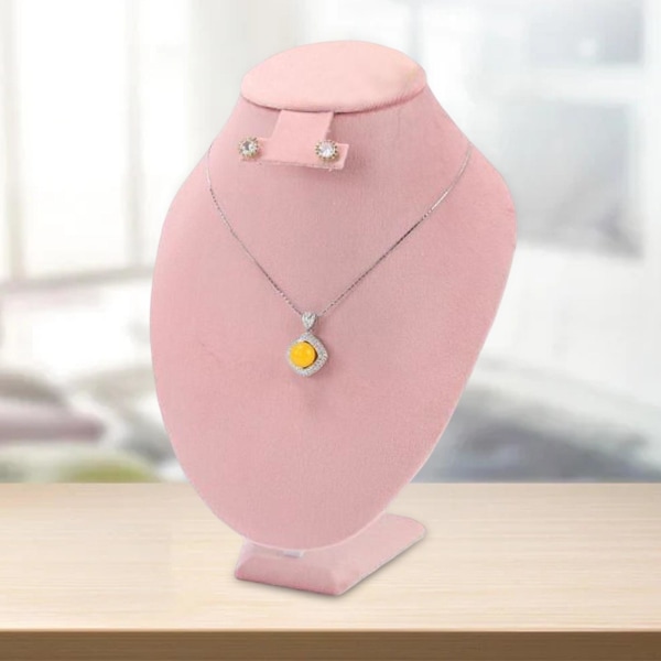 Halsband Display Byst Stativ Rack för Dresser Store With Earring Stand L