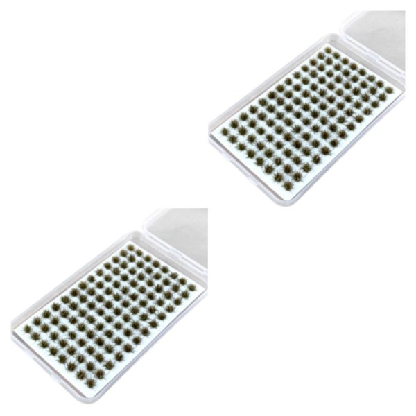 1/2/3/5 Resin Mini Grass Tuft Lågt underhållsminiatyrer Statisk No.6 2Set