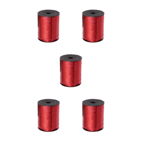 1/2/3/5 Golden Curled Ribbon Plast Robust och hållbar för red 5Set