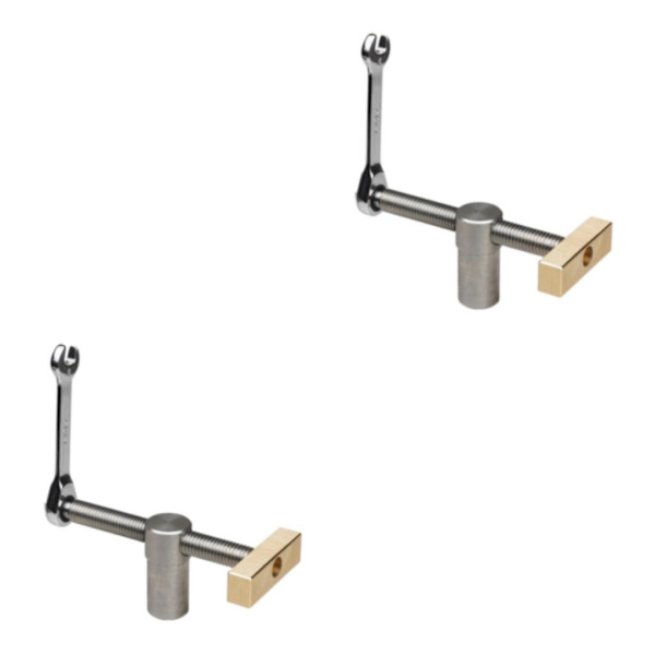 1/2/3/5 Bänkklämma Kompakt borrpress Bänkskruvstycke för smycken Silver 2PCS