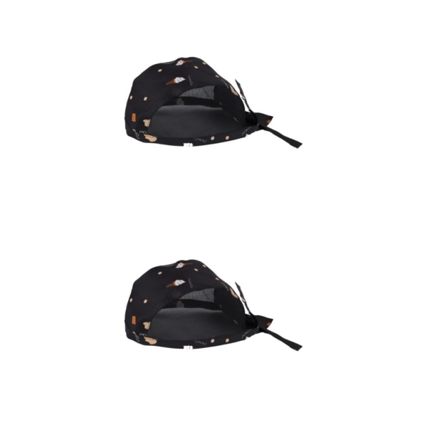 1/2/3 Chef Hatt Servitör Grill Unisex BBQ Bageri Uniform Caps Hat Ice Cream 63cm hat circumference 2Set