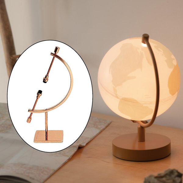 1/2/3/5 Sphere Holder Display Stand Ornament Glas Ball Holder Rose Gold 10x4x15cm 1Set