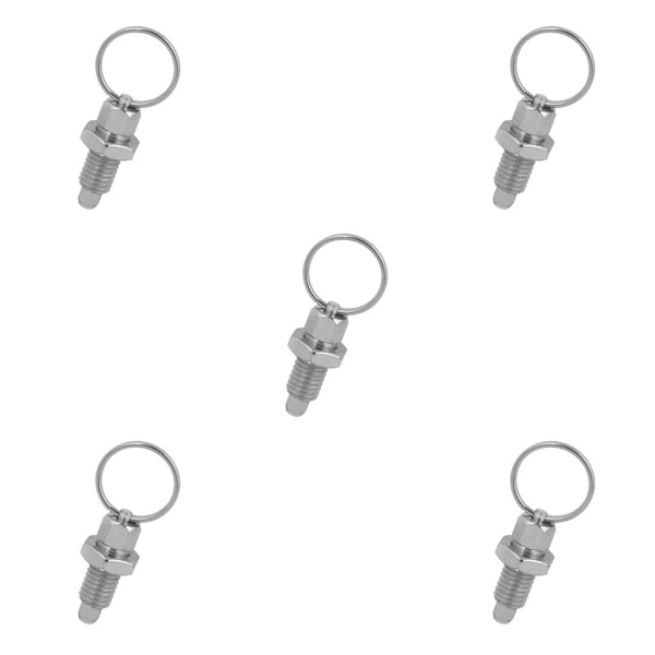 1/2/3/5 Heavy-Duty indexkolv med användarvänlig ringdragning M16-8 Stainless Steel 5PCS