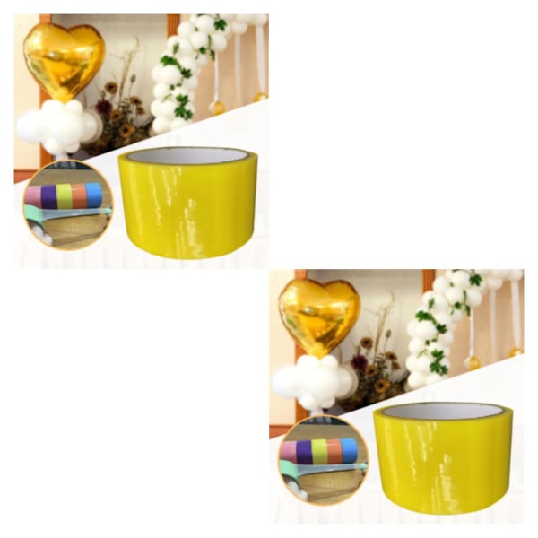 1/2 Sticky Ball Tape Pedagogiska leksaker Spel 30M Längd Scrapbook Yellow 6 x 10meters 2Set