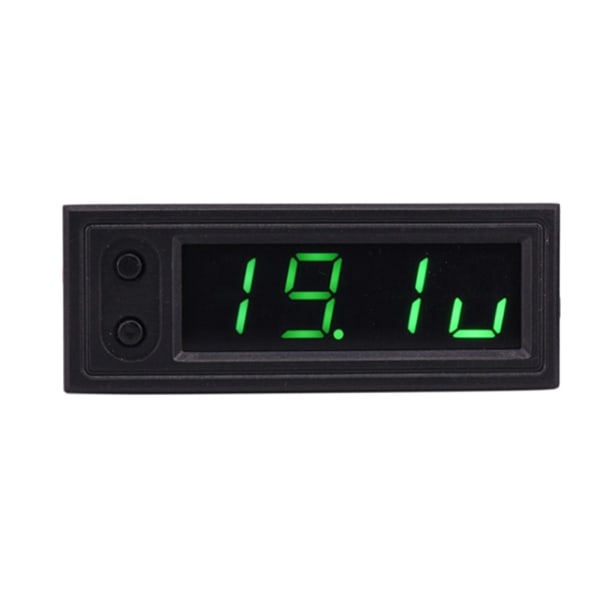 1/2/5 bilklocka voltmeter Hållbara universal Green 58x22mm 1Set