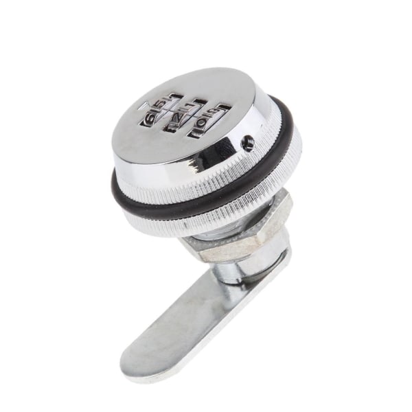 1/2/3/5 Kombination Cam Lock Tunga Camlock för brevlådeskåp Bright Chrome 38x44mm 1Set